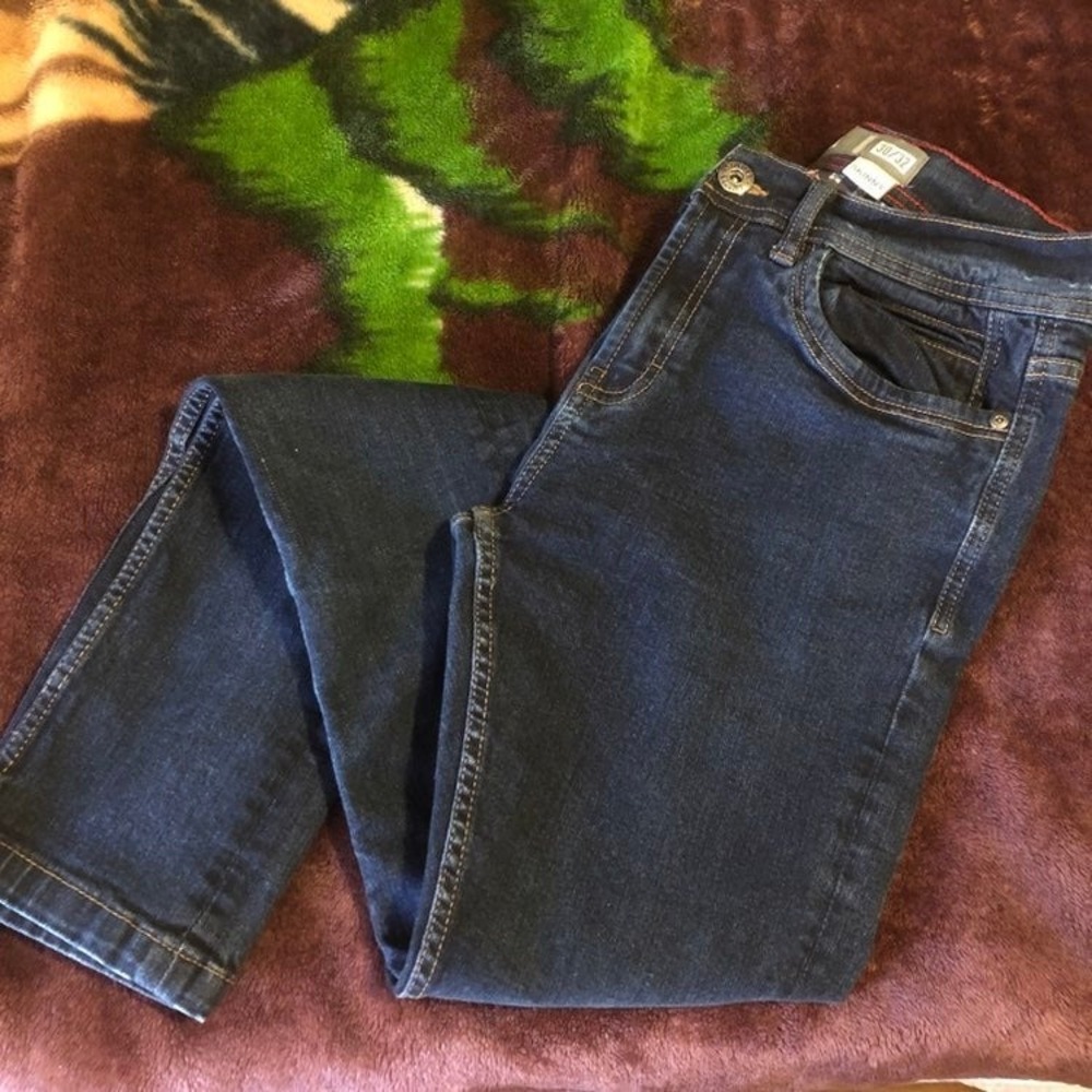 Cultura men's 30 32 Skinny blue Jeans mid rise cotton spandex blend‎